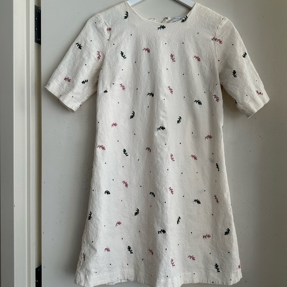& Other Stories Embroidered Mini Dress - Picture 3 of 6